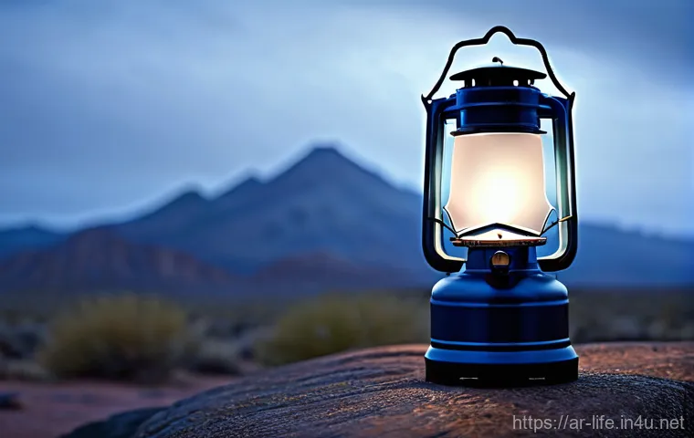 컴팩트한 캠핑용 랜턴 추천 - **A cozy evening inside a camping tent.** The main focus is a compact, modern LED camping lantern ha...
