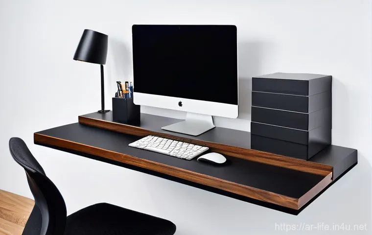 책상 위 정리 도구 추천 - **Prompt 1: Modern Minimalist Desk Harmony**
    A bright, clean, and modern home office desk, photo...