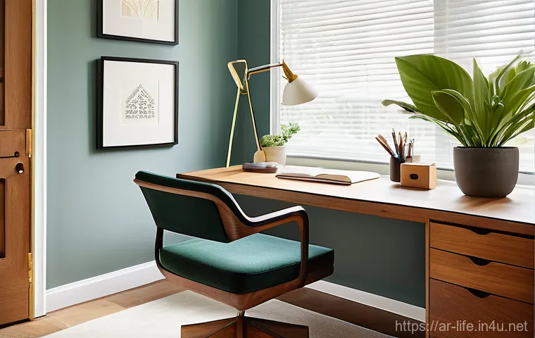 책상 위 정리 도구 추천 - **Prompt 2: Smart Cable Management and Vertical Efficiency**
    A detailed, mid-shot of a highly ef...