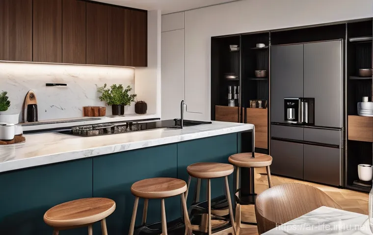 최신 디자인의 커피머신 추천 - **Prompt 2: "A close-up, dynamic shot focusing on the internal workings of an advanced coffee machin...