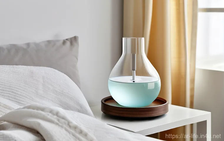 초음파 아로마 디퓨저의 장단점 - **Prompt 2: Invigorating Morning Routine**
    A bright, clean kitchen counter bathed in soft mornin...