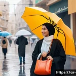 초경량 우산의 장점과 추천 제품 - A sleek, ultra-lightweight umbrella designed for easy portability, shown folded compactly inside a s...