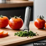 다기능 멀티툴의 활용 방법 - A detailed, close-up image of a high-quality stainless steel multi-tool designed for everyday kitche...